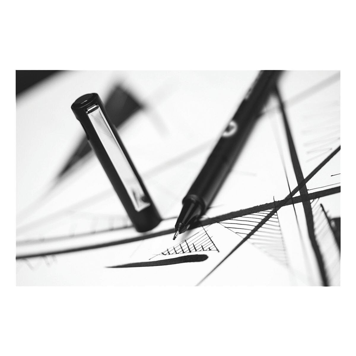 MOLOTOW Fineliner Blackliner, (4-tlg), in 4 Strichstärken