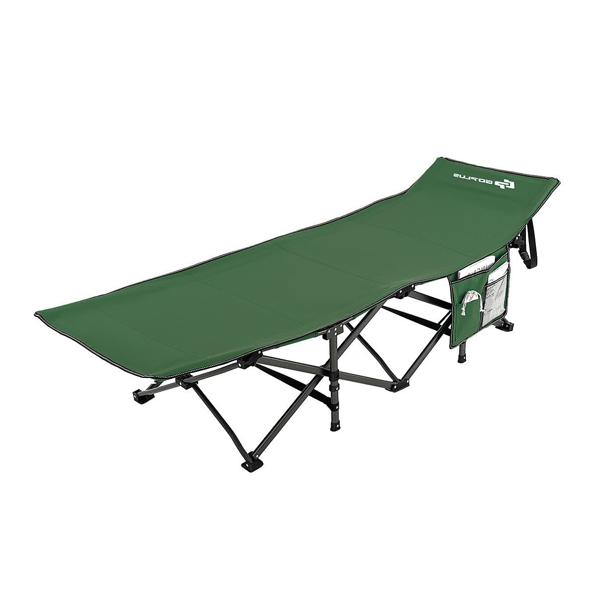 KOMFOTTEU Feldbett Campingbett klappbar mit Seitentasche günstig online kaufen