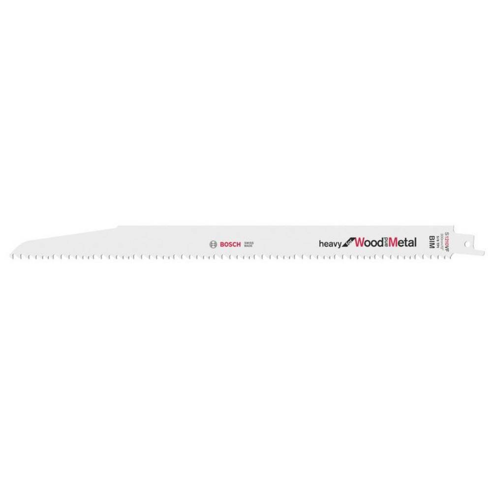 BOSCH Säbelsägeblatt Säbelsägeblatt S 1210 VF, Heavy for Wood and Metal, 5er-Pack