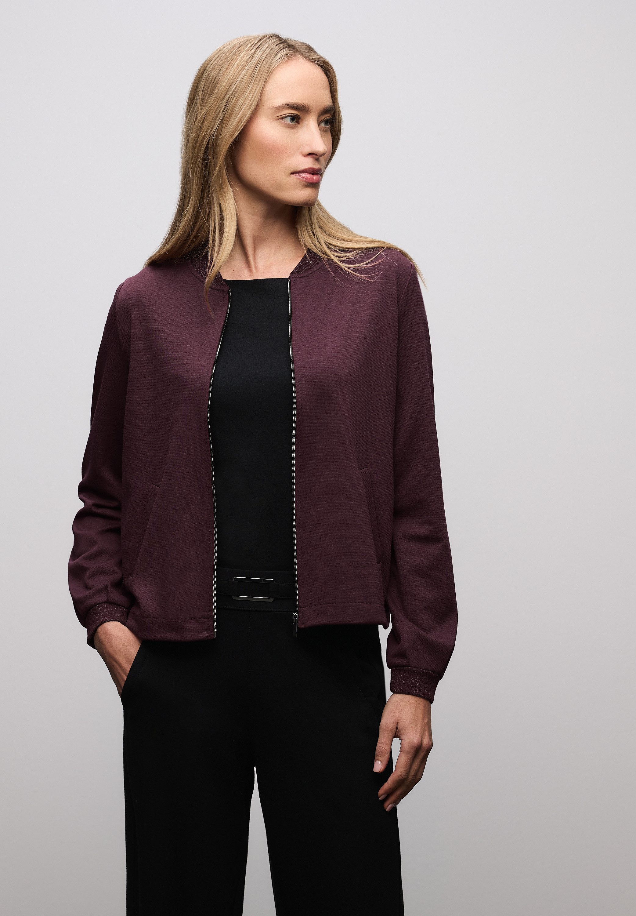 STREET ONE Cardigan mit Elastiksaum