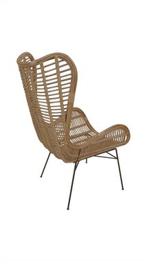 dynamic24 Stuhl, Sessel Rattan natur