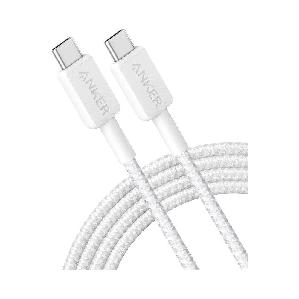 Anker USB-Kabel, USB-C, USB-C, Geflochtenes weißes Design