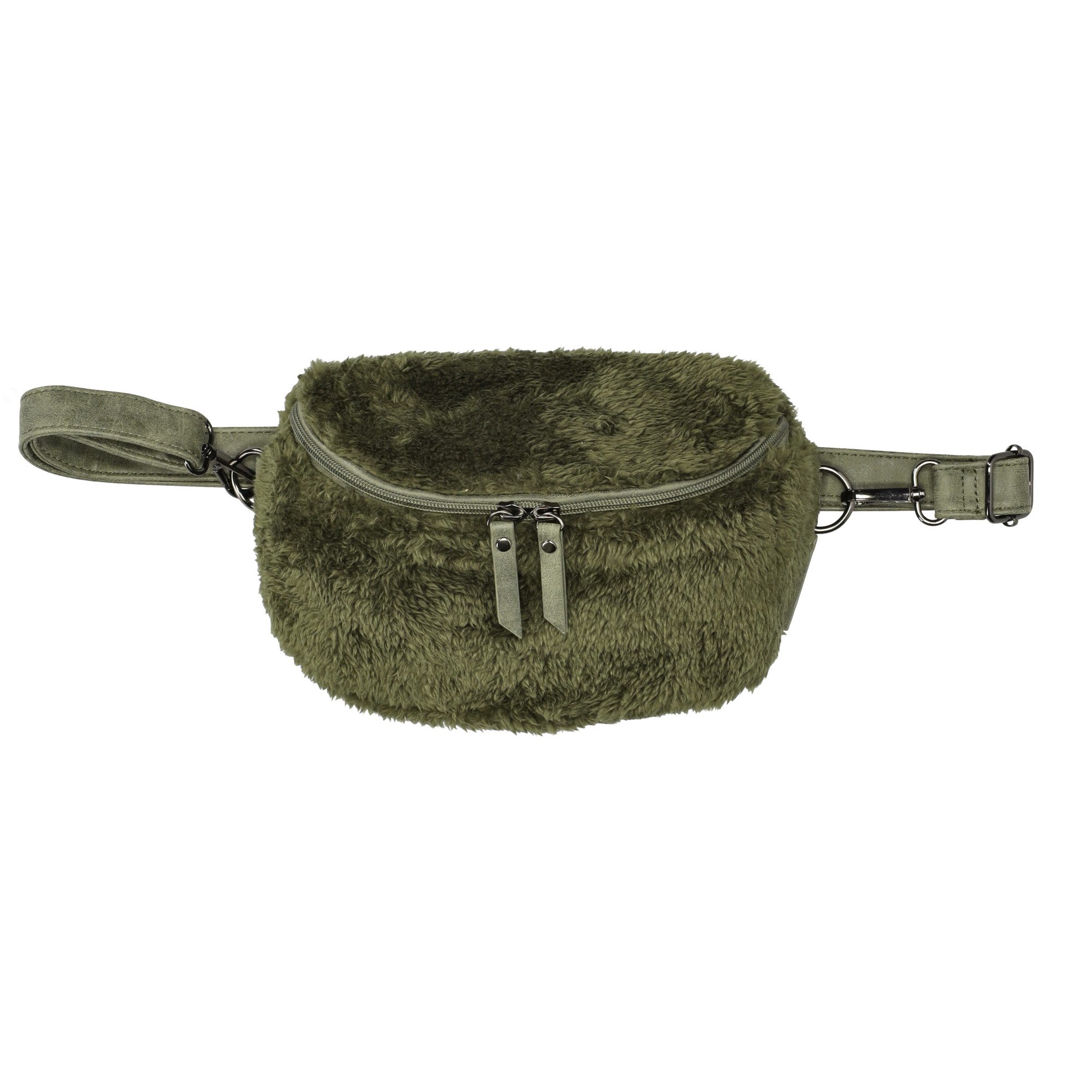 Enrico Benetti Umhängetasche Tasche Teddyfell Crossbody Bag Gürteltasche Teddy (Bauchtasche, Schultertasche), flauschig weich