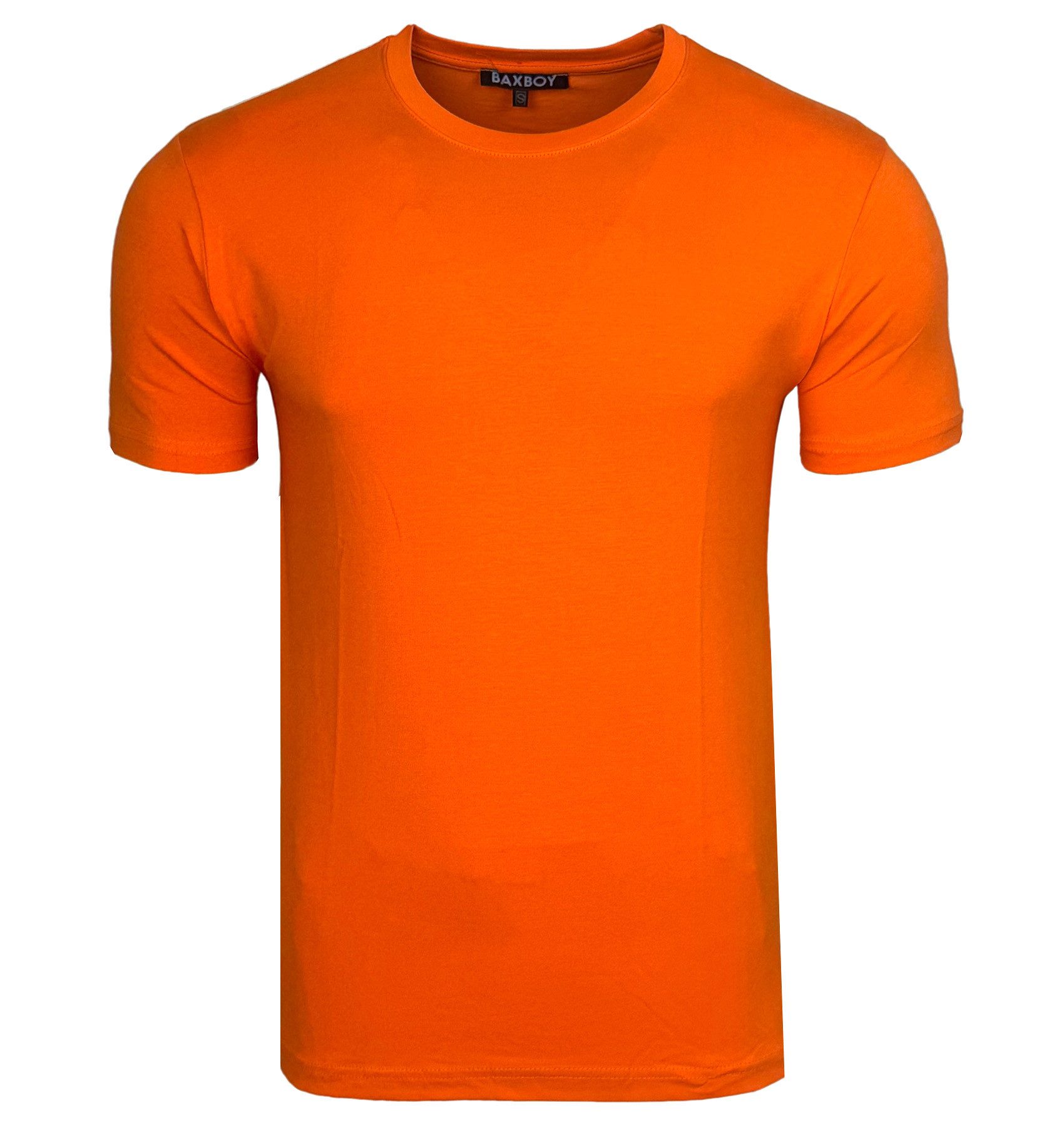 Baxboy T-Shirt Baxboy Herren Uni Basic Kurzarm Slim Fit T-Shirt B-55 günstig online kaufen