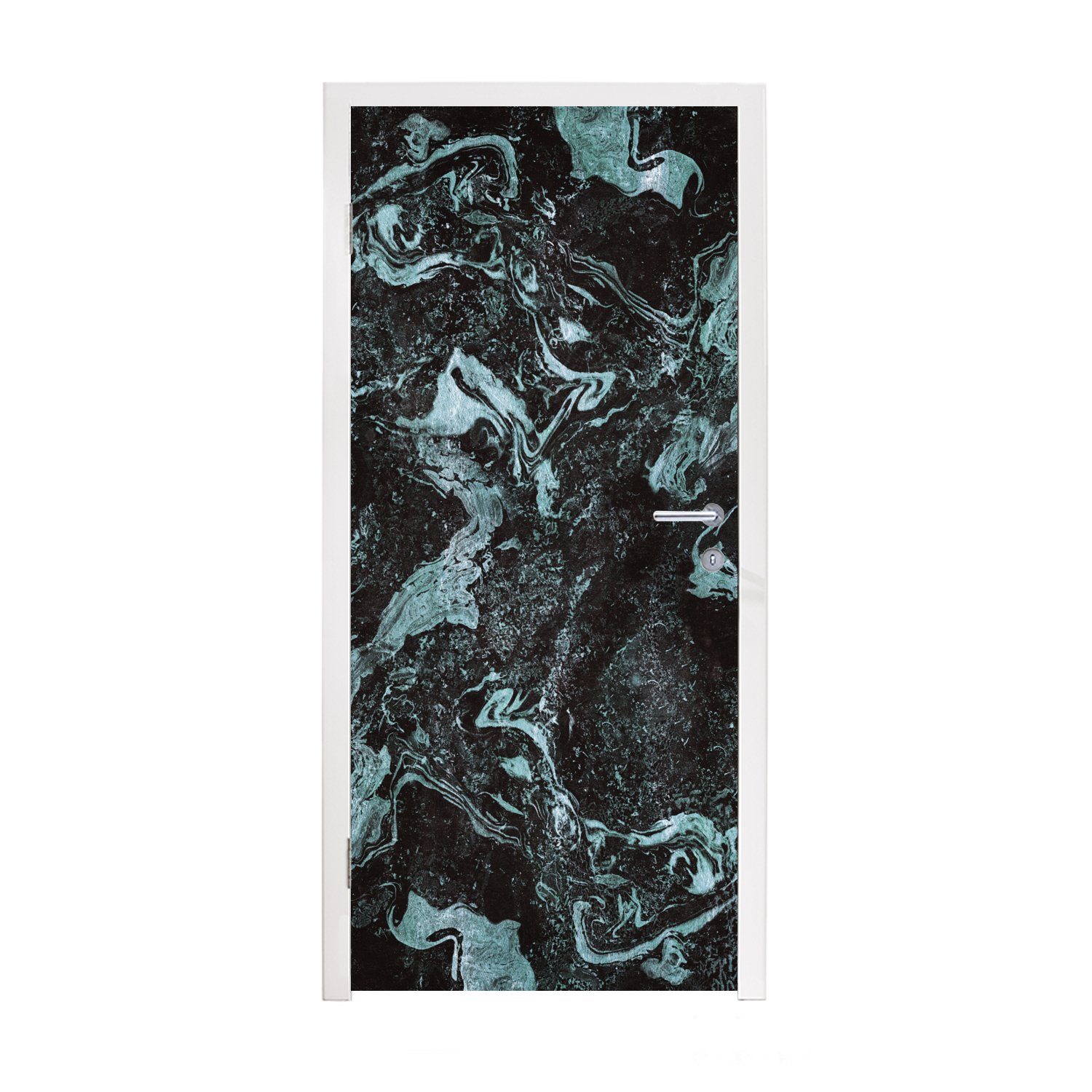 MuchoWow Türtapete Marmor - Naturstein - Luxus, Matt, bedruckt, (1 St), Fototapete für Tür, Türaufkleber, 75x205 cm