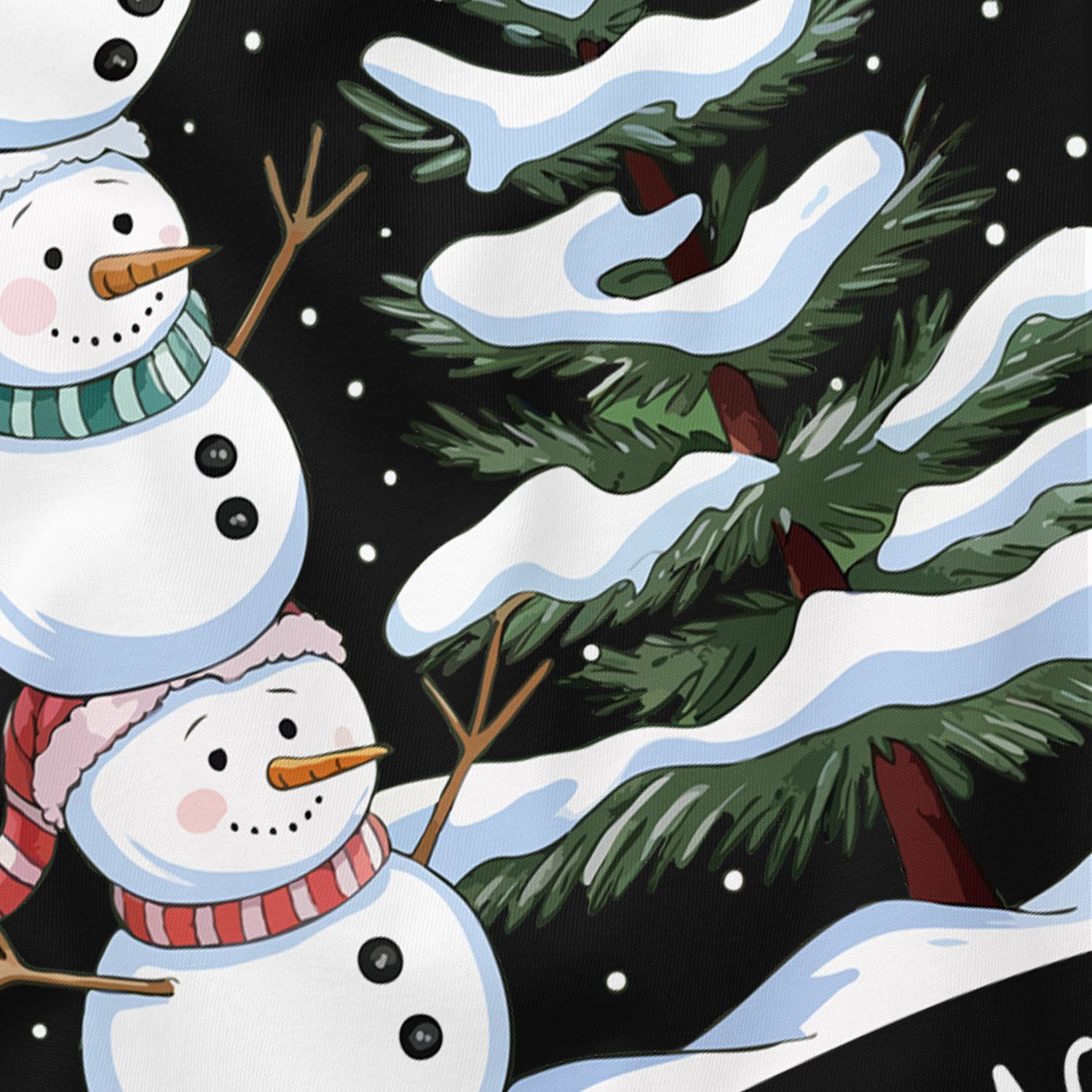 MoonWorks Print-Shirt Damen T-Shirt Frohe Weihnachten Schneemann Design Aufdruck Schrift mit Print