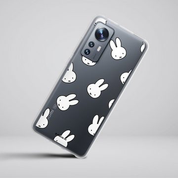 DeinDesign Handyhülle Miffy Muster transparent Miffy Pattern Transparent, Xiaomi 12 5G Silikon Hülle Bumper Case Handy Schutzhülle