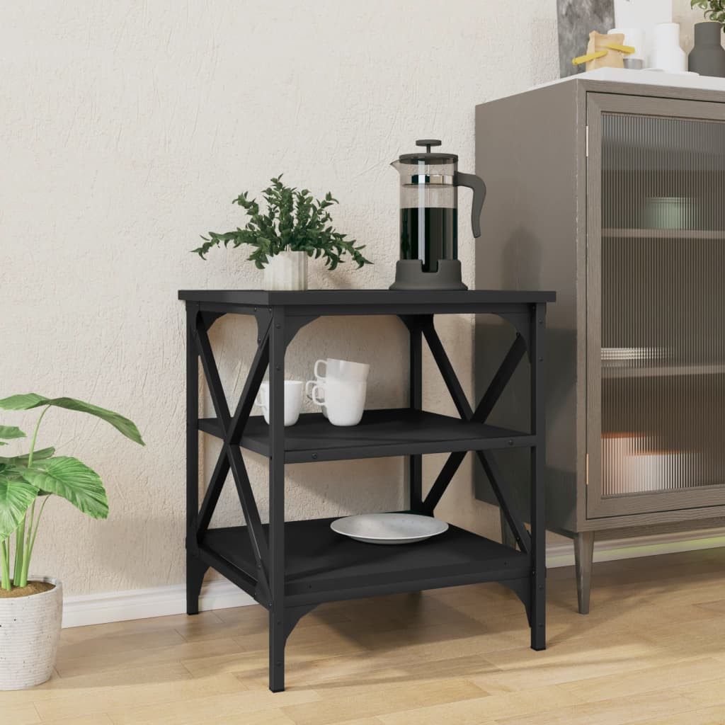 vidaXL Beistelltisch Beistelltisch Schwarz 40x42x50 cm günstig online kaufen