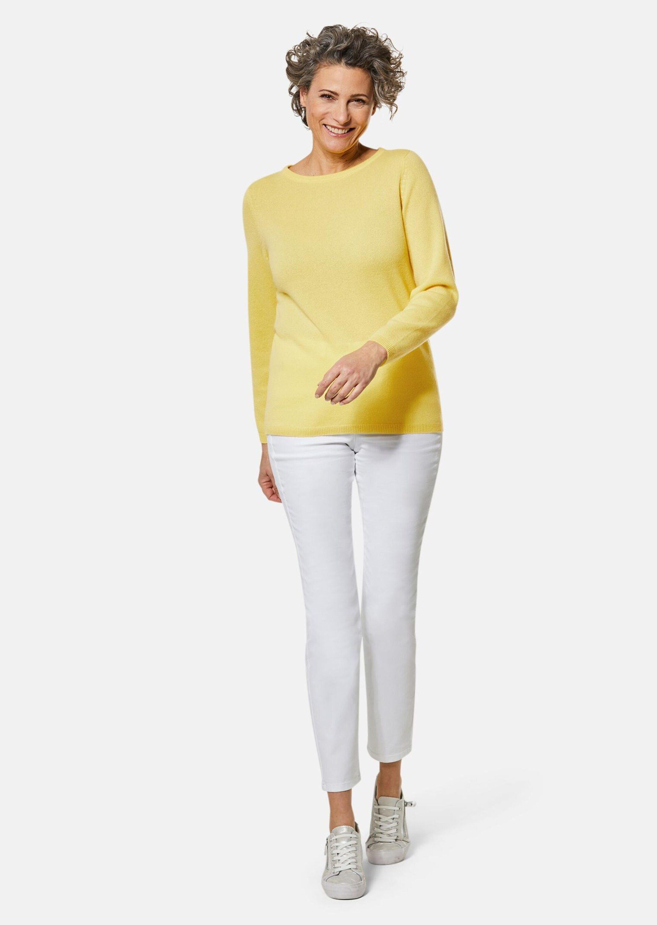 GOLDNER Strickpullover Kaschmirpullover mit U-Boot Ausschnitt günstig online kaufen