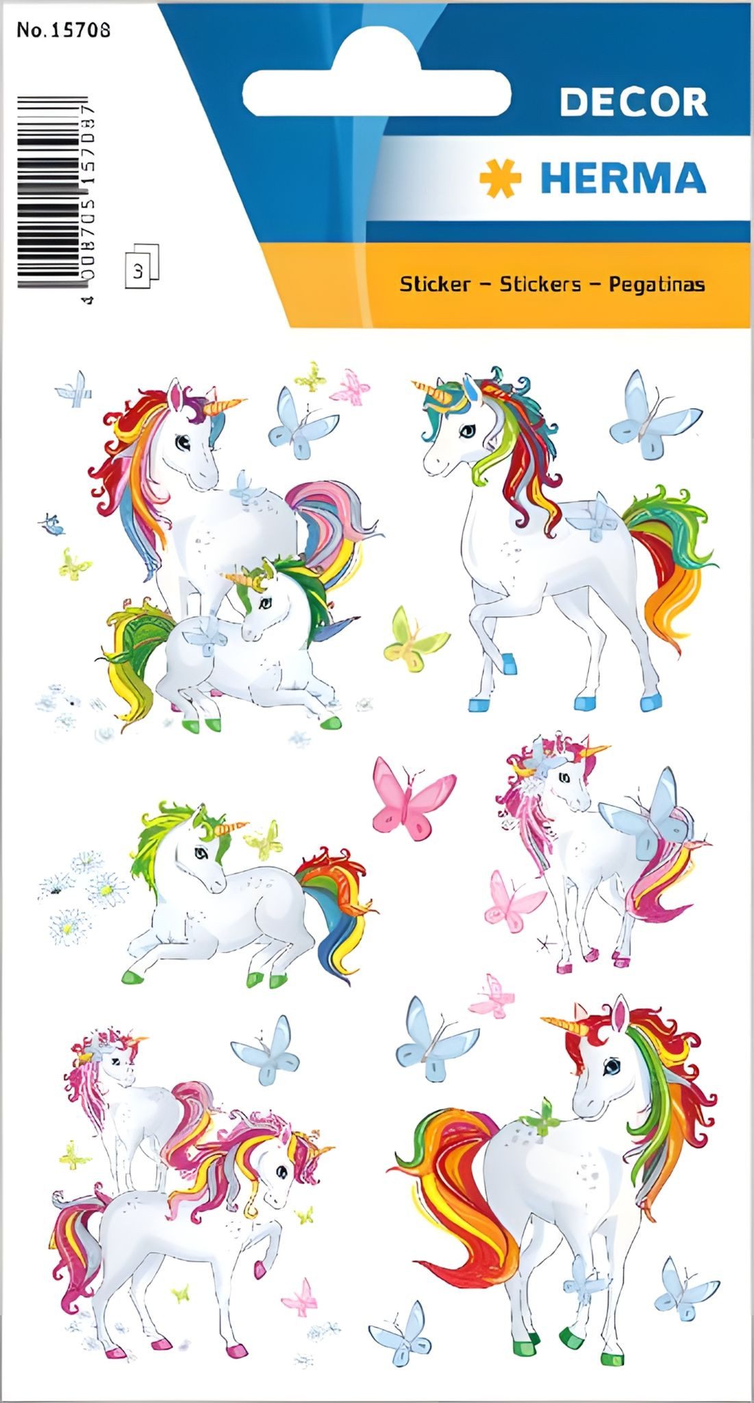 HERMA Sticker Herma Sticker DECOR Einhorn best Friends 1 Bl