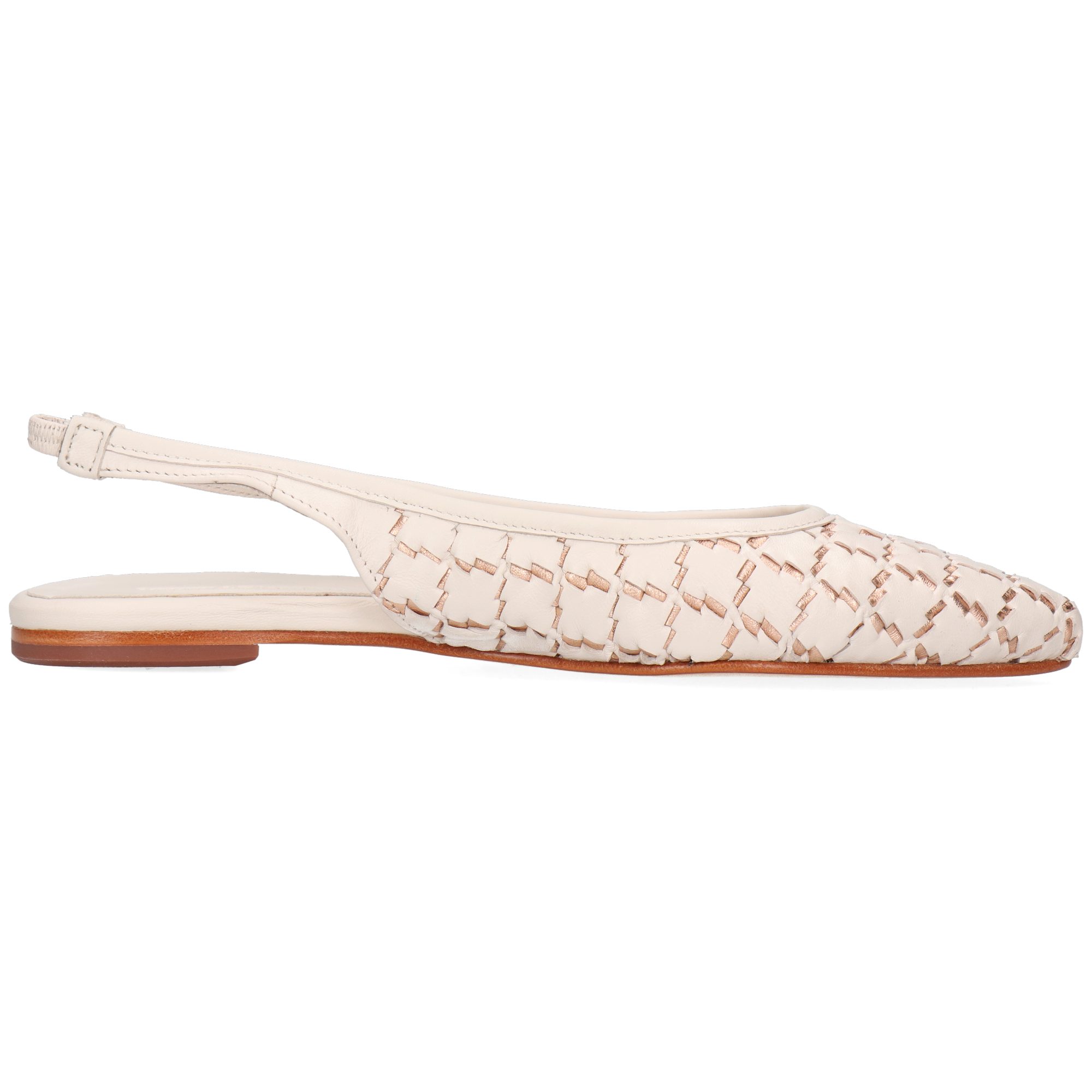 Melvin & Hamilton Fiora 7 Leder-Ballerinas für Damen Ballerina Flache Absätze, Echtes Leder, Von Hand geflochten