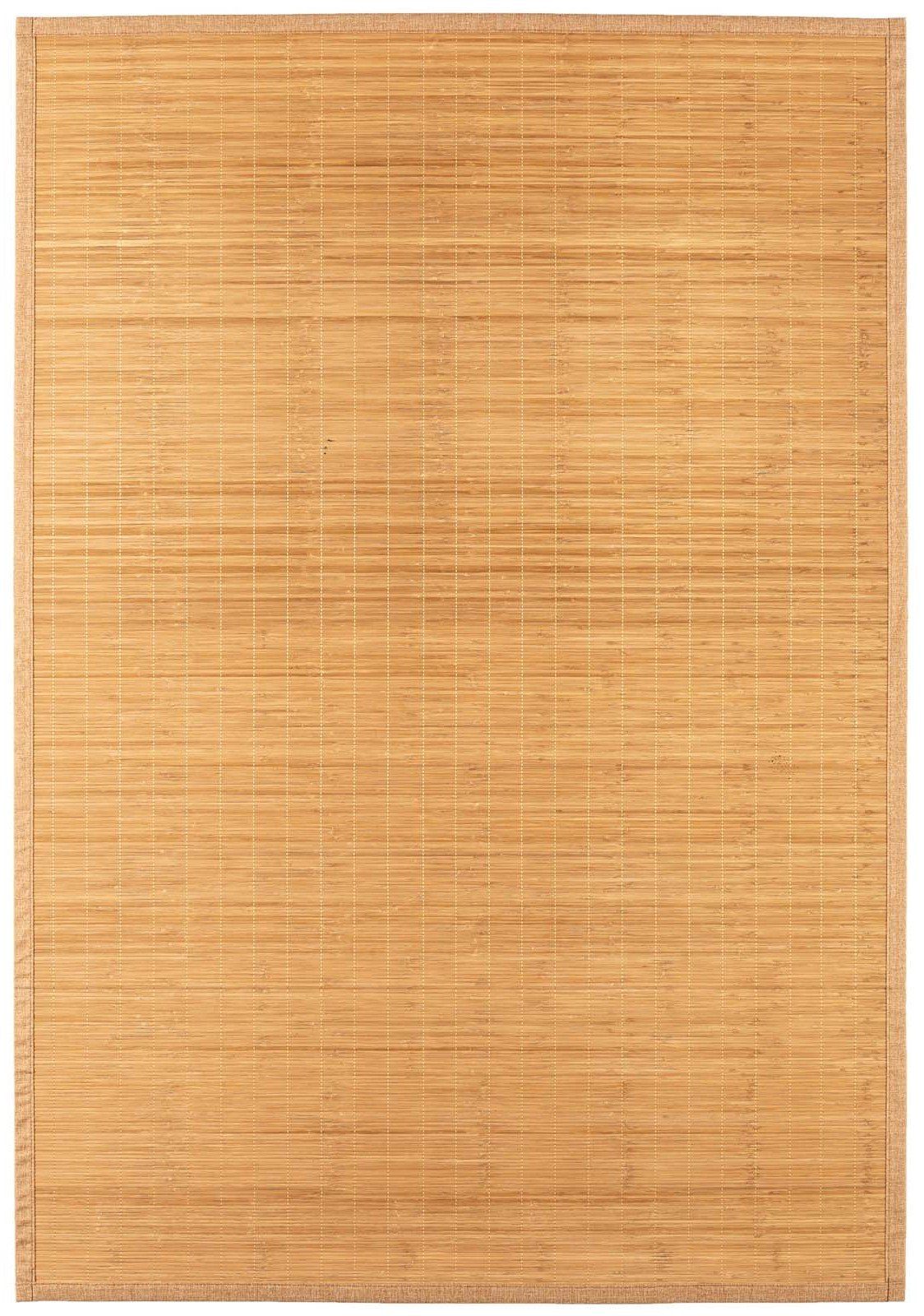 Teppich Bambus, misento, rechteckig, Höhe: 17 mm, Naturfaser, robust,  pflegeleicht