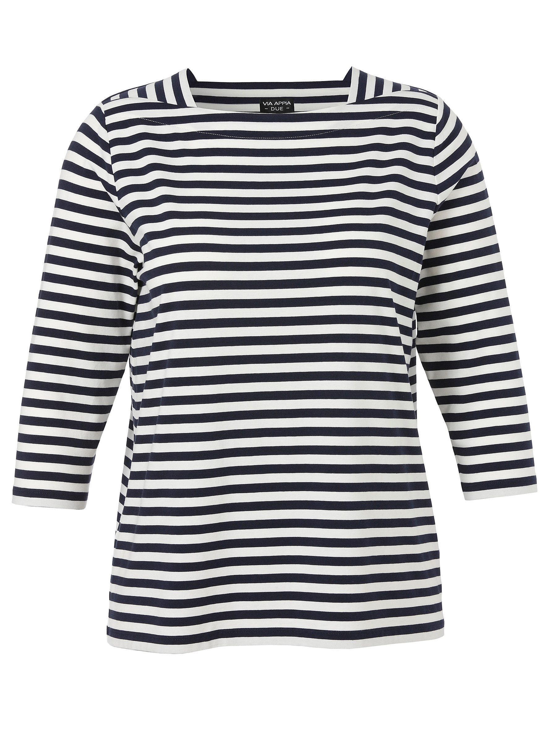 VIA APPIA DUE Shirtbluse T-Shirt Karree 3/4 Arm