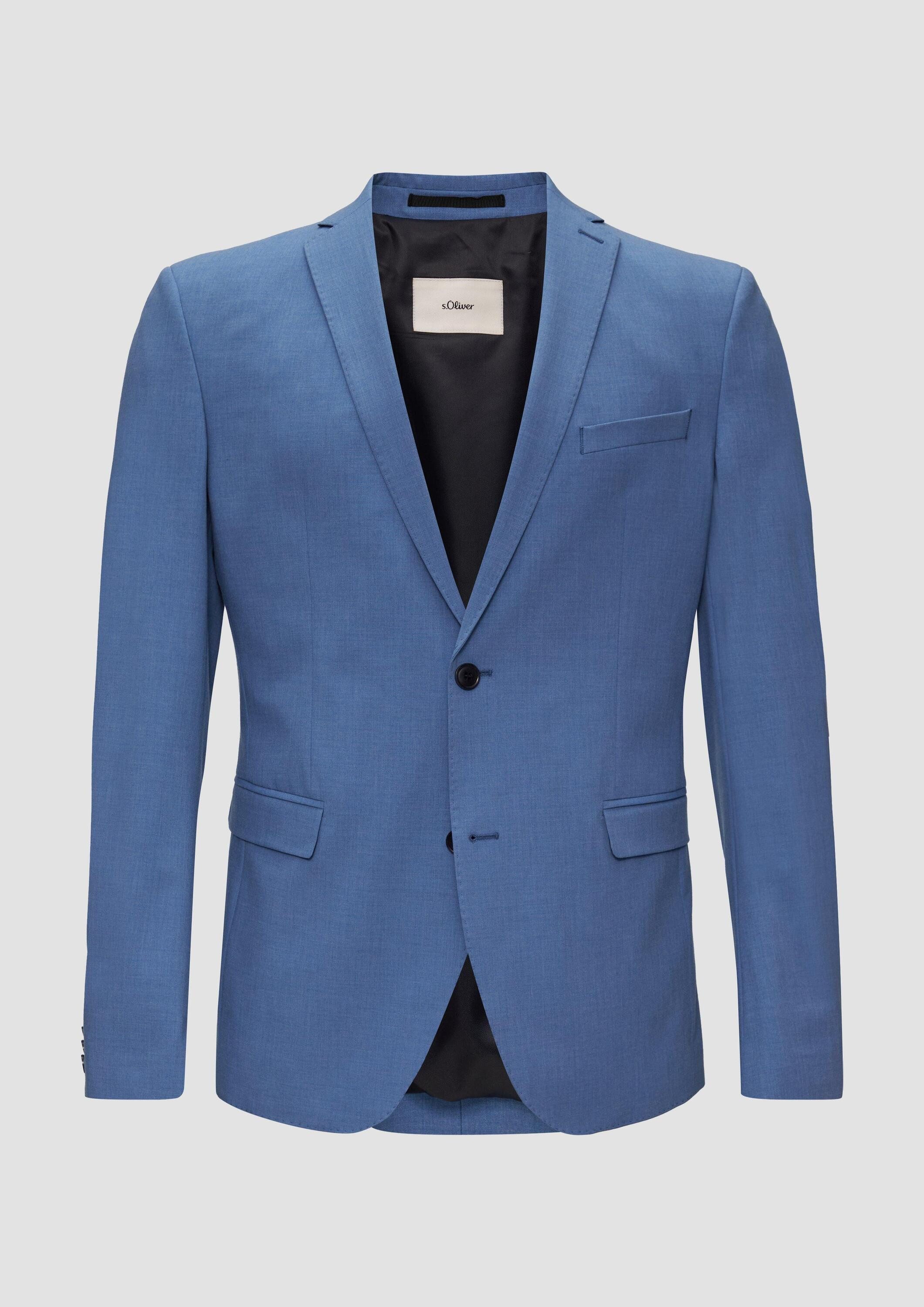 s.Oliver Sakko Indoor-Sakko S.OPURE s.O PURE: Superelastisches Anzugsakko in Wolloptik