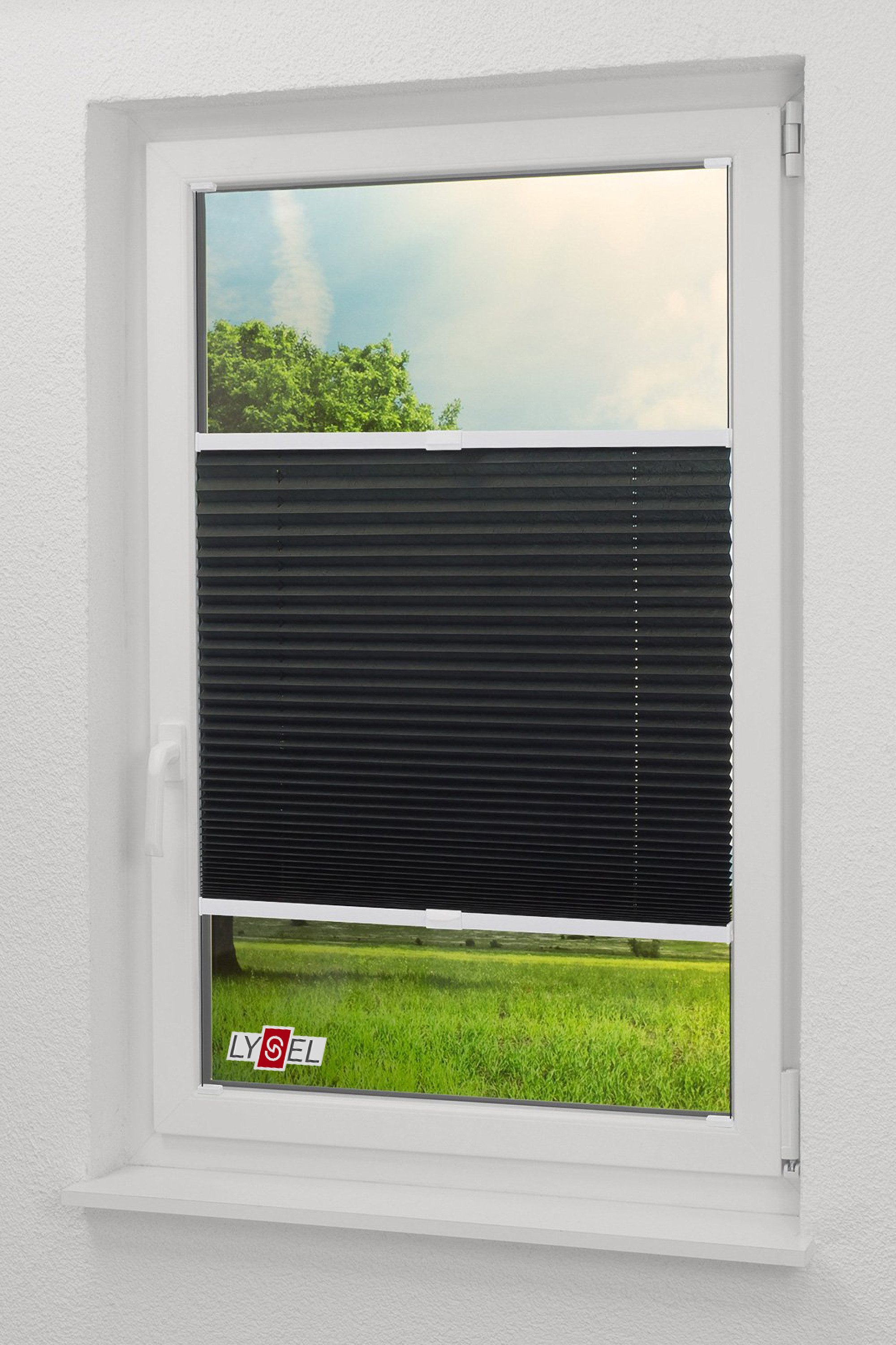 LYSEL® Plissee Crush Tageslicht, blickdicht, HxB 130x40cm günstig online kaufen