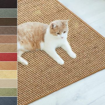 casa pura Kratzbrett Sisal-Kratzteppich für Katzen, 10 Farben & 3 Größen, zum Kratzen