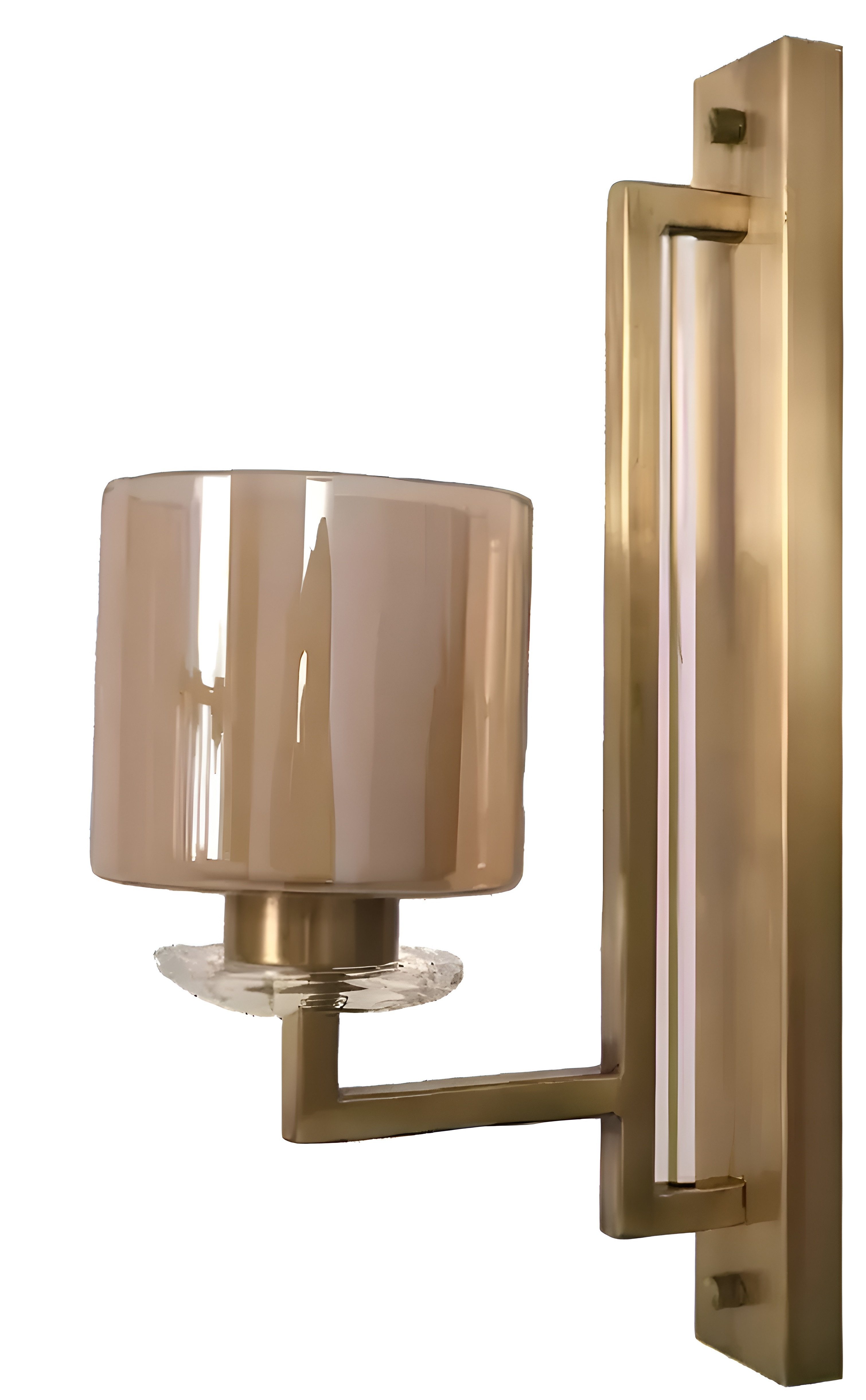 Xlmoebel Wandleuchte Elegante Wandlampe aus Glas in Gold mit zeitgenössischem Design, Keine Funktionen, Hergestellt in Europa