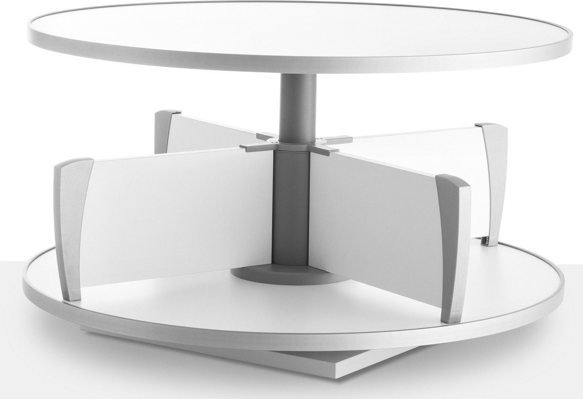 Moll Aktenschrank Ordnerdrehsäule 1 Etage 24 Ordner weiß