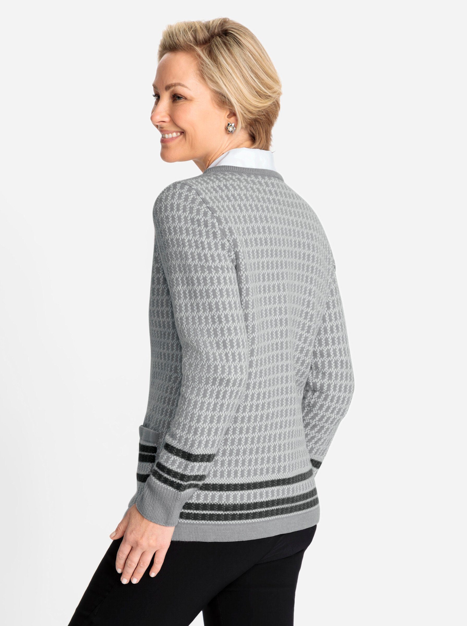 Witt Strickjacke Strickjacke Langarm Jacquard günstig online kaufen