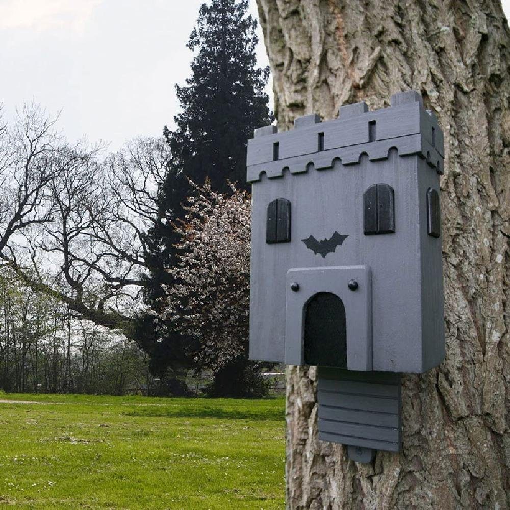 Wildlife Fledermauskasten Vogelhaus Garden Grau Bat Castle