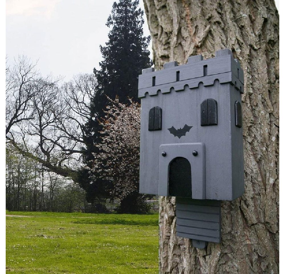 Thumbnail - Wildlife Garden Vogelhaus Fledermauskasten Bat Castle Grau
