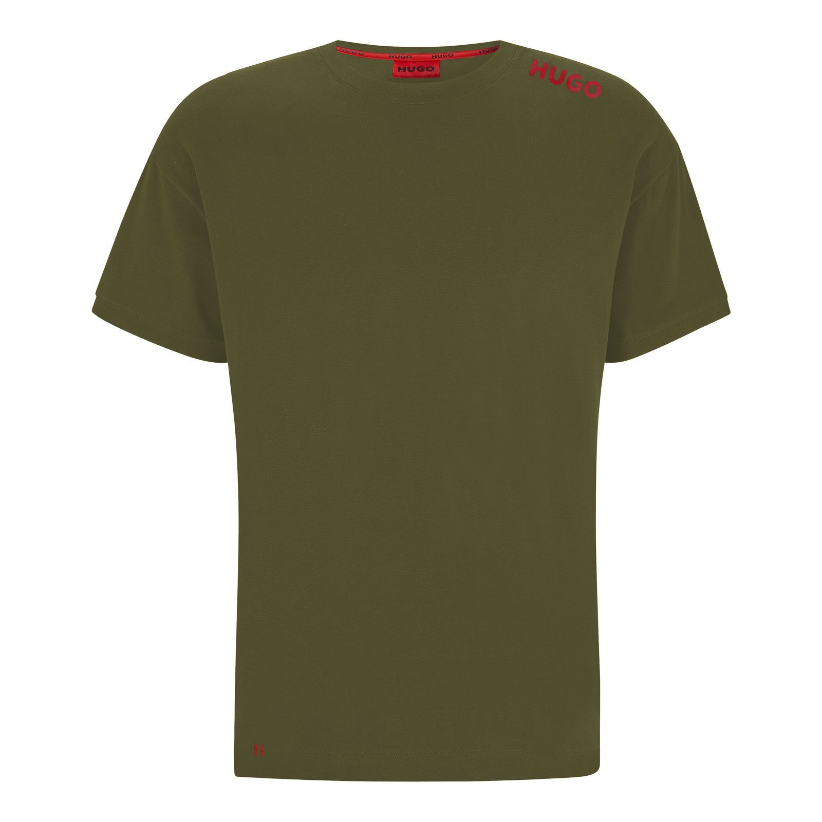 Logo-Druck der T-Shirt green Labelled Schulter T-Shirt auf mit HUGO 345
