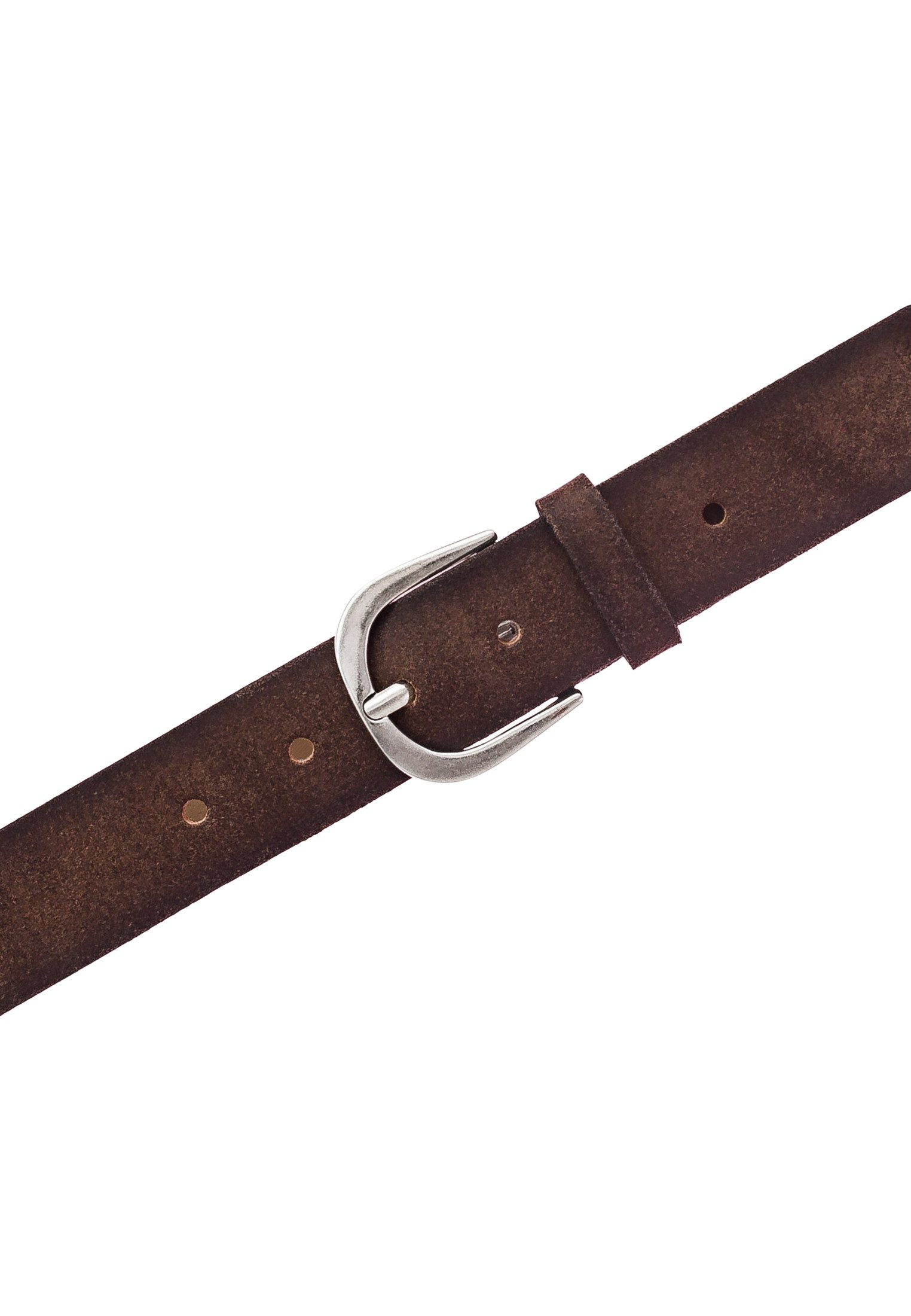 MUSTANG Ledergürtel Echtleder, einfache Dornschließe, angeraute Optik günstig online kaufen