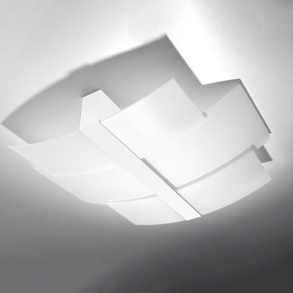famlights Deckenleuchte, Deckenleuchte Caro in Weiß E27 3-flammig, keine Angabe, Leuchtmittel enthalten: Nein, warmweiss, Deckenlampe, Deckenbeleuchtung, Deckenlicht