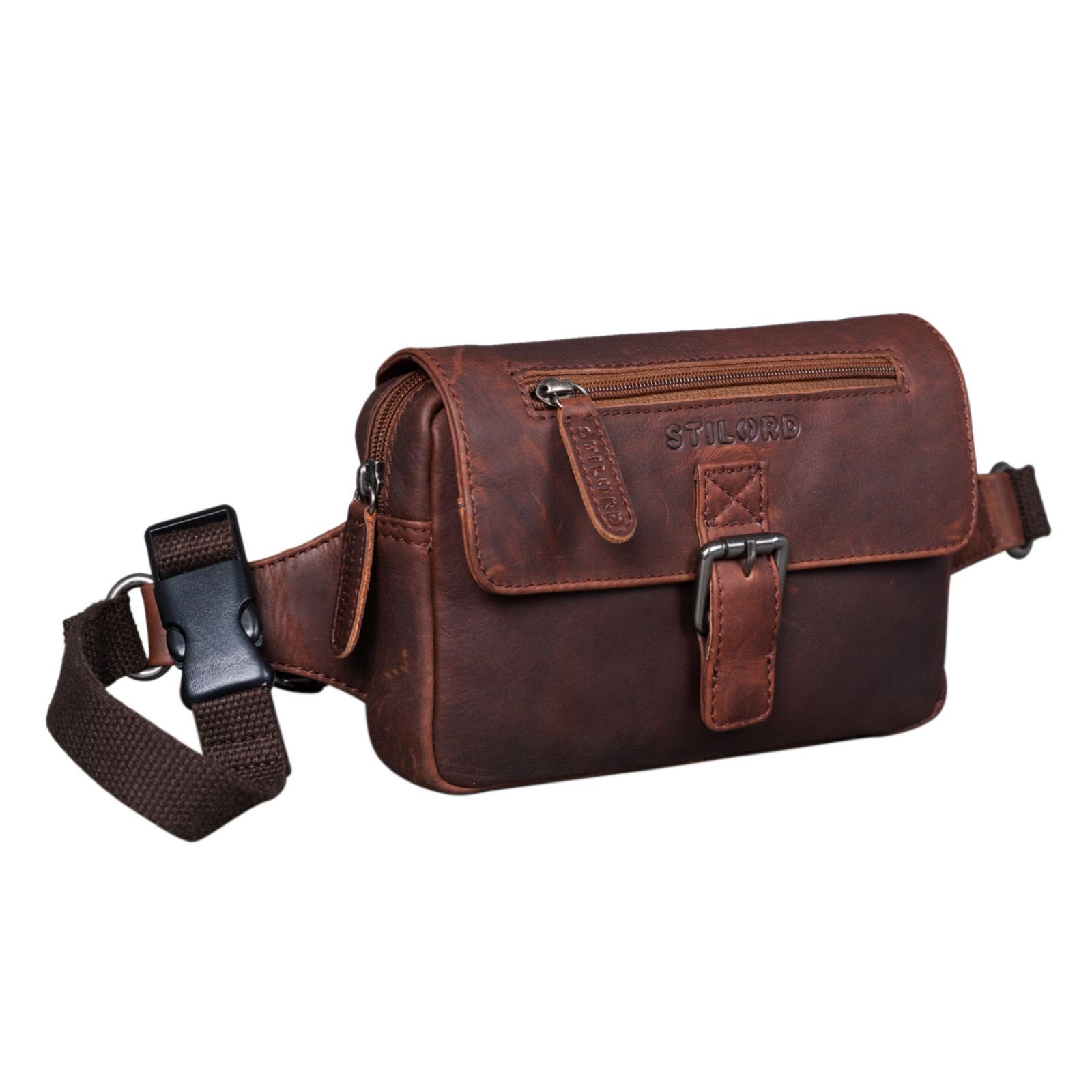 Bauchtasche "Ian" Gürteltasche Leder Herren