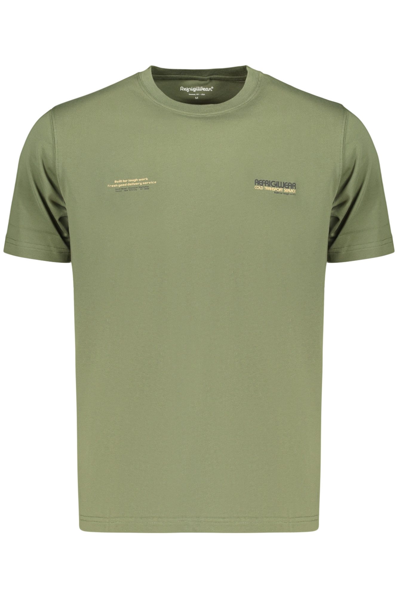 RefrigiWear T-Shirt Grünes Herren Kurzarm T-Shirt mit
