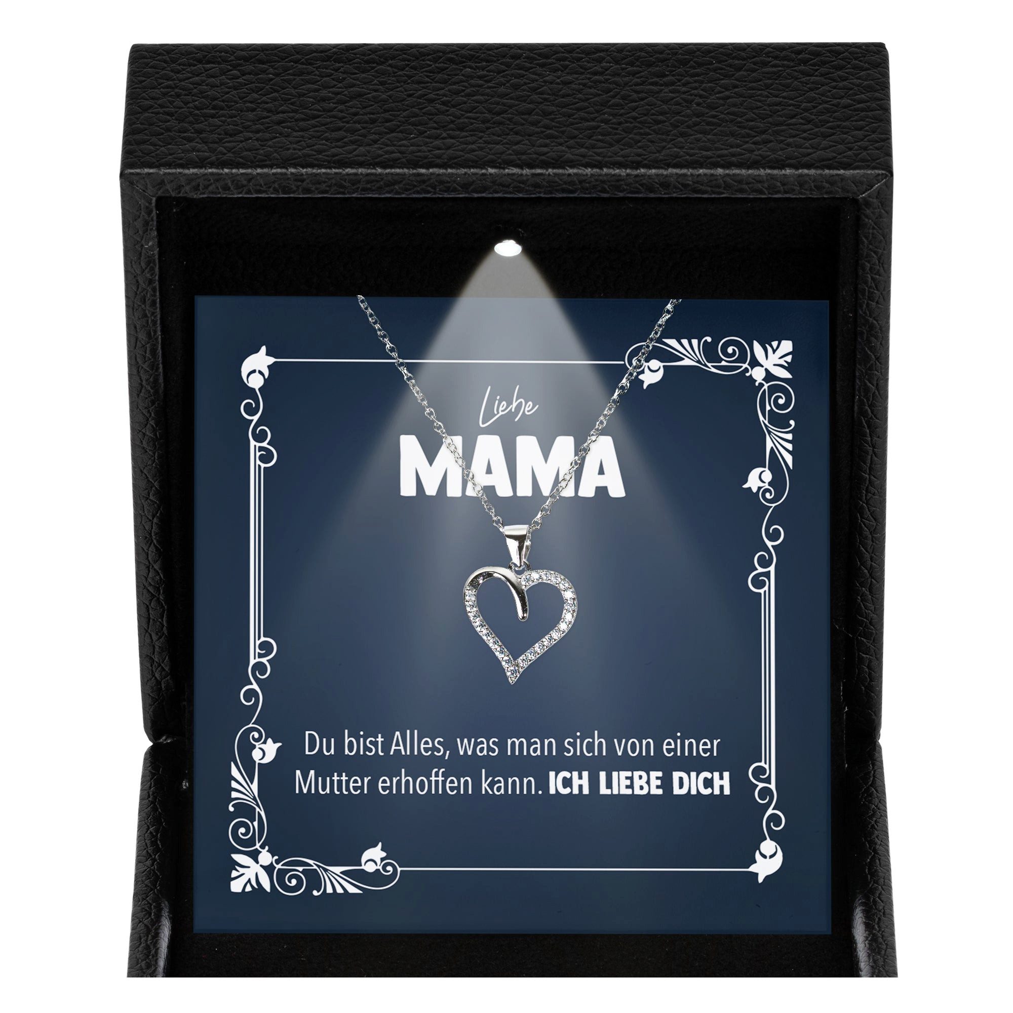 Schmuckset Liebe Mama Geschenk Muttertag Frauen Halskette Damen Herz Collier
