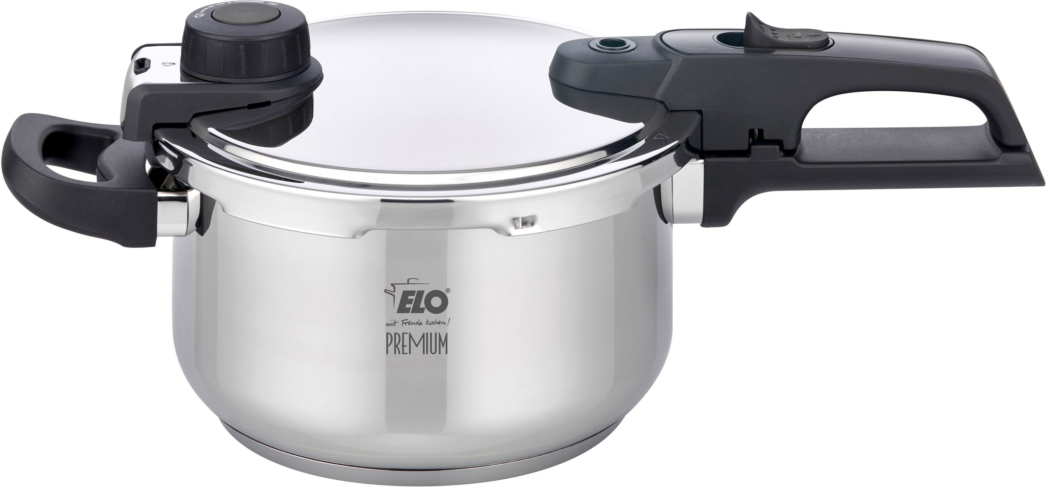 Elo Schnellkochtopf Mistral, Edelstahl, 4,5 Liter, Induktion