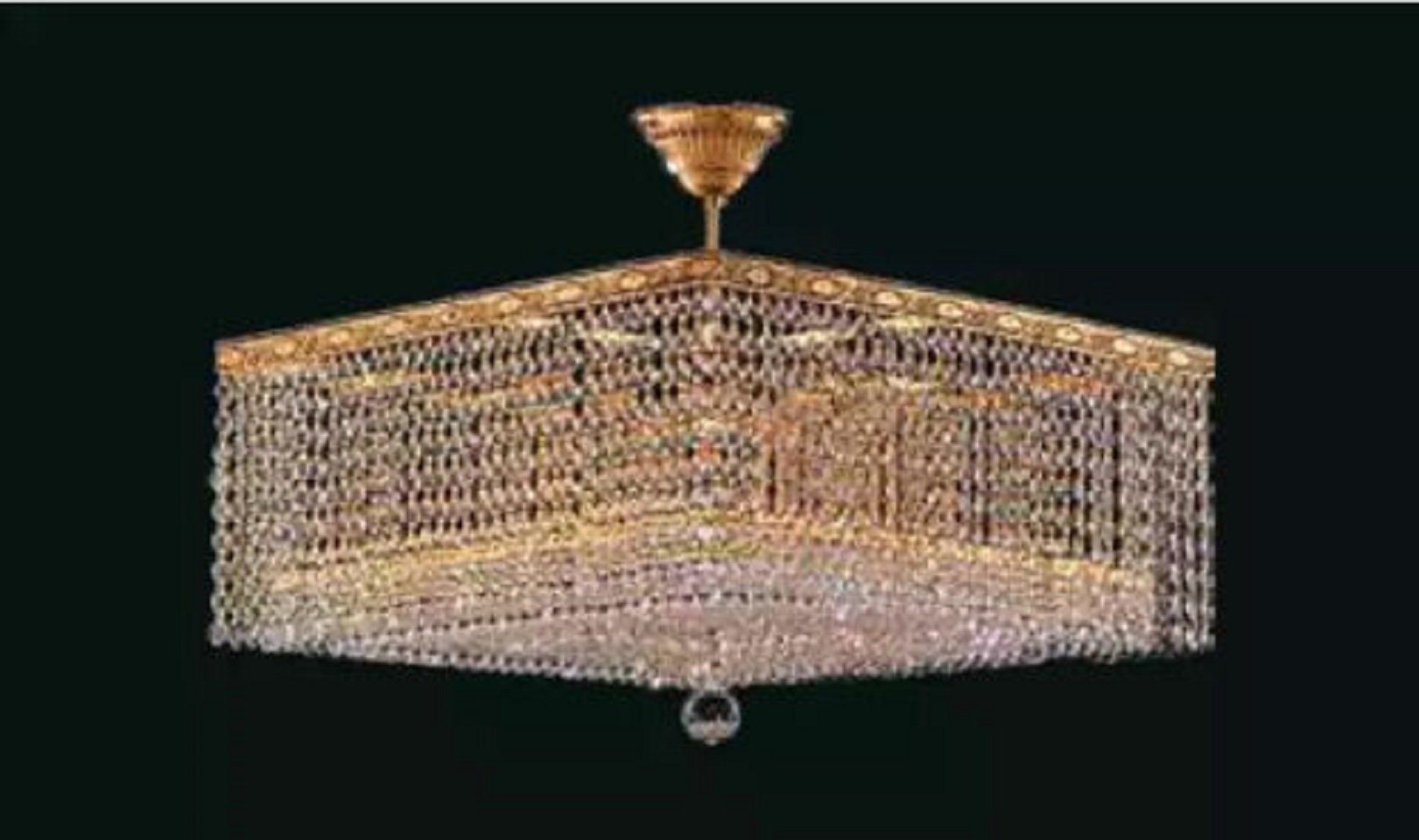 Made Kristall Gold Deckenleuchter Luxus Art, Europe Lüster JVmoebel Kronleuchter Kronleuchter in wechselbar, Funktionen, Keine Leuchtmittel