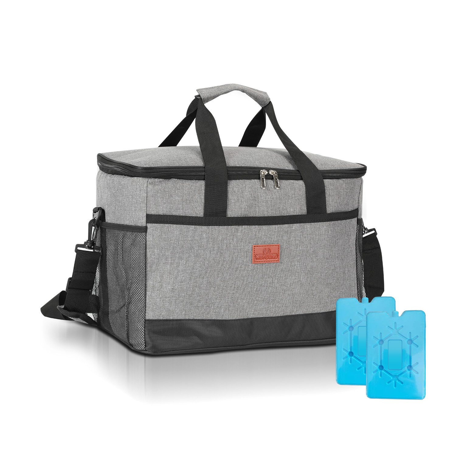Clanmacy Kühltasche Kühltasche mit Kühlelemente Picknicktasche Lunchtasche Mittagessen, 15L/25L/33L, mit 2er Kühlakkus, isoliert mit Kühlfunktion