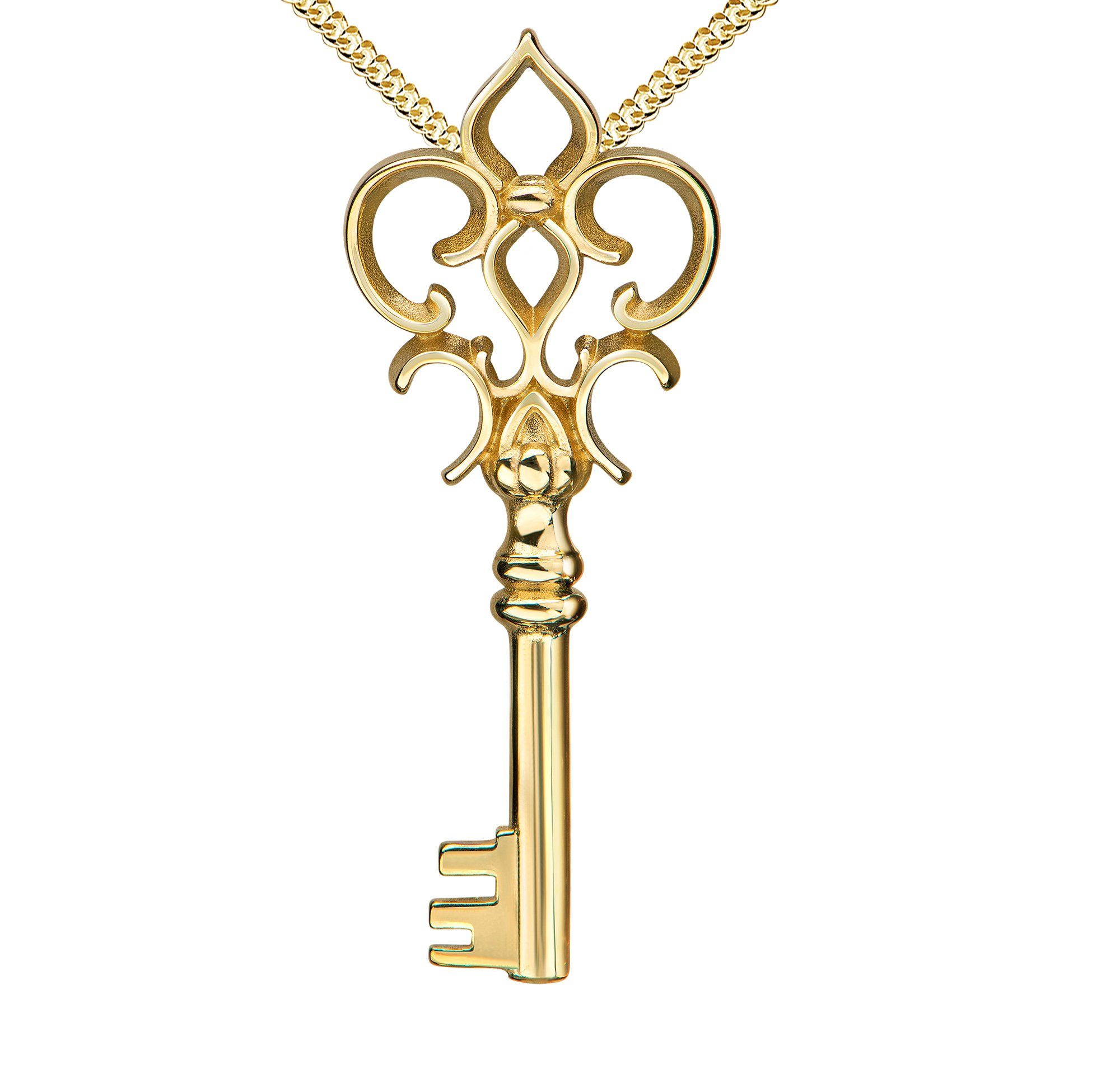 JEVELION Kette mit Anhänger Herzschlüssel Anhänger günstig online kaufen