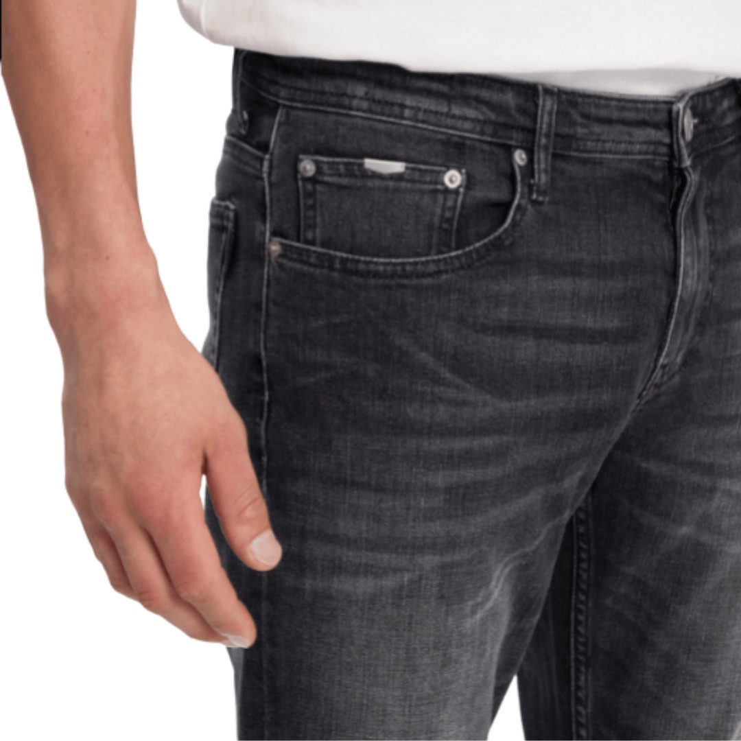 CROSS JEANS® Regular-fit-Jeans Dylan E195-131 Greyblack 5-Pocket Style