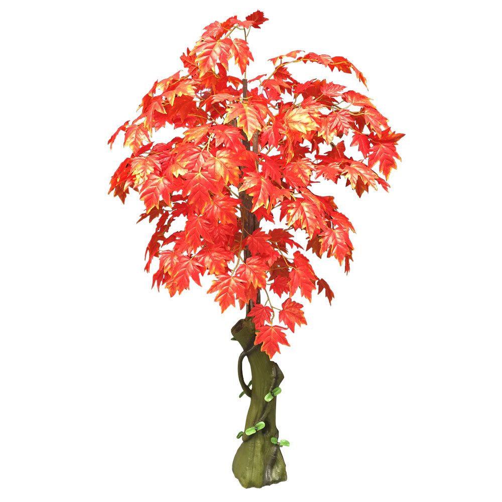 Kunstbaum Ahorn Ahornbaum Kunstbaum Künstliche Pflanze Rote Blätter 180 cm Ahornbaum, Decovego, Höhe 180 cm