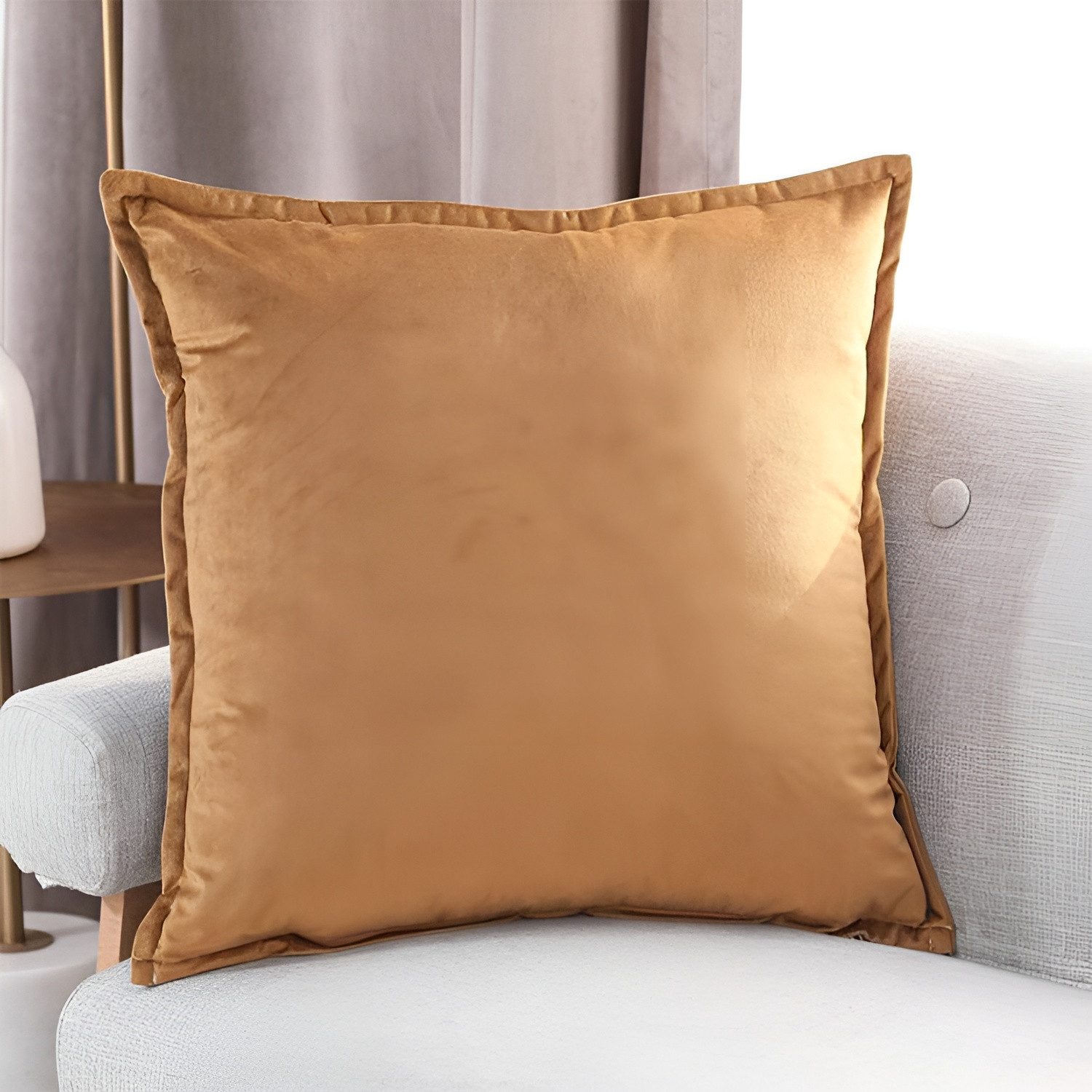 Interior by Hakito Dekokissen 2er Set Kissenbezug inklusive Füllkissen Kissen Füllung Samt, Kissenhülle mit Füllung, Set, mit Füllung, mit Innenkissen, Füllkissen