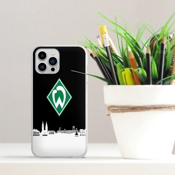 DeinDesign Handyhülle Offizielles Lizenzprodukt Skyline SV Werder Bremen WB Skyline, Apple iPhone 13 Pro Max Silikon Hülle Bumper Case Handy Schutzhülle