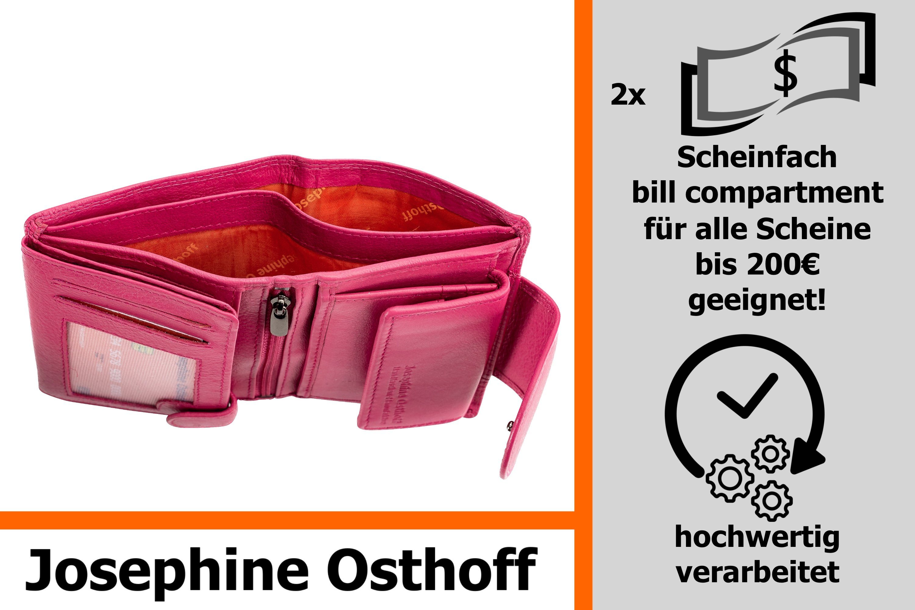 Josephine Osthoff Brieftasche Wiener Minibrieftasche fuchsia Geldbörse