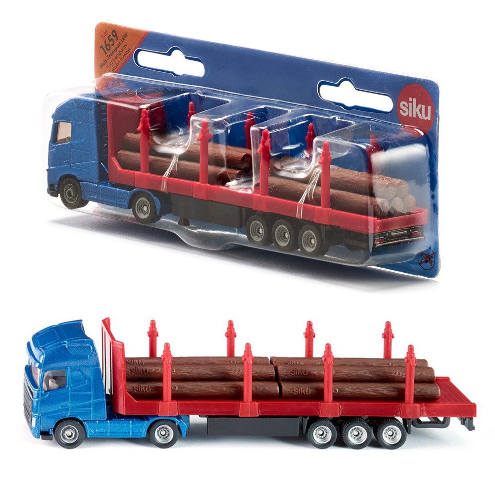 SIEPER Modellauto siku LKW MAN Holztransport 1:87