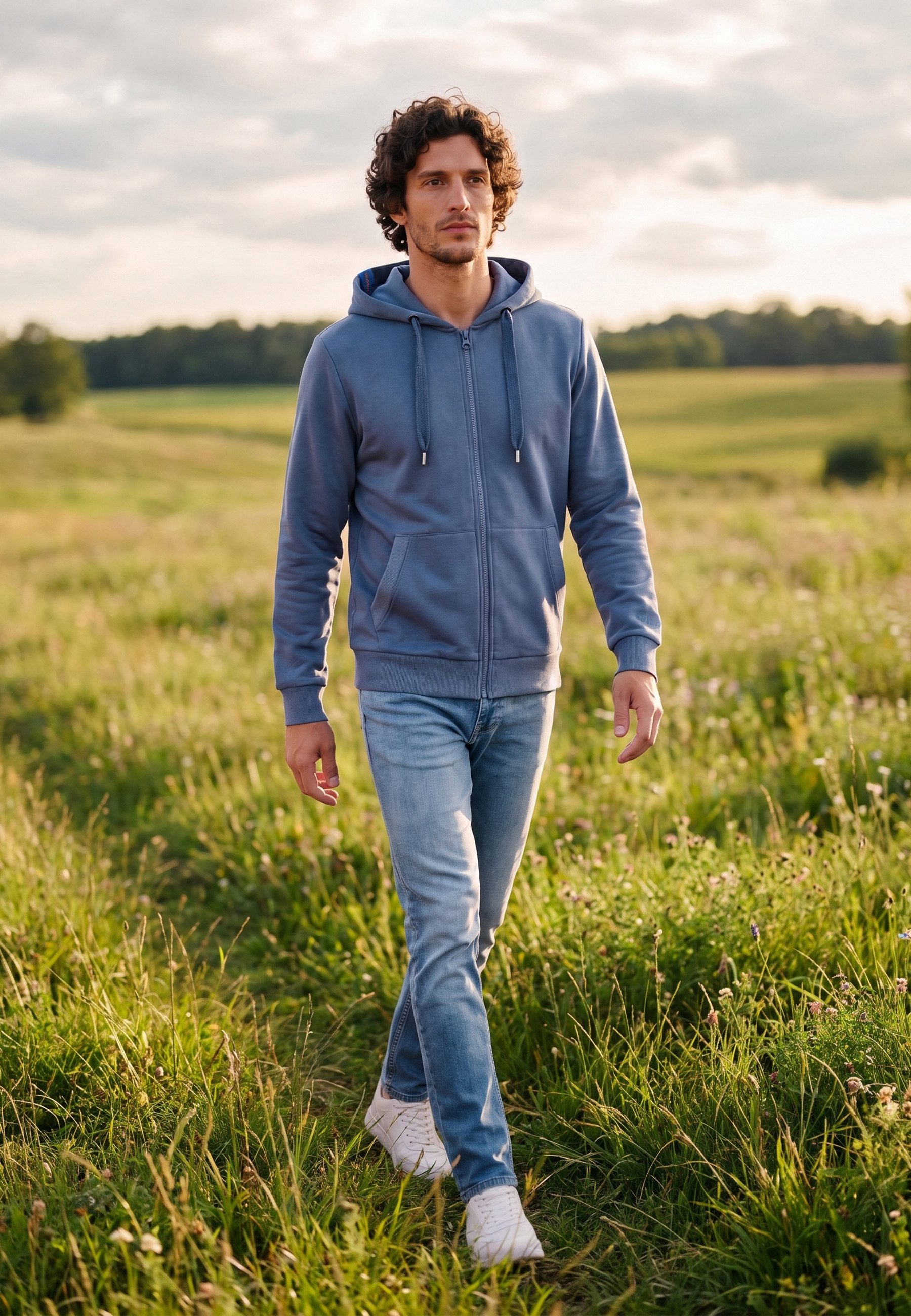 salzhaut Sweatjacke BREKER Herren normale Passform komfortabler Fit, nordisch klar – entspannter Look mit Haltung
