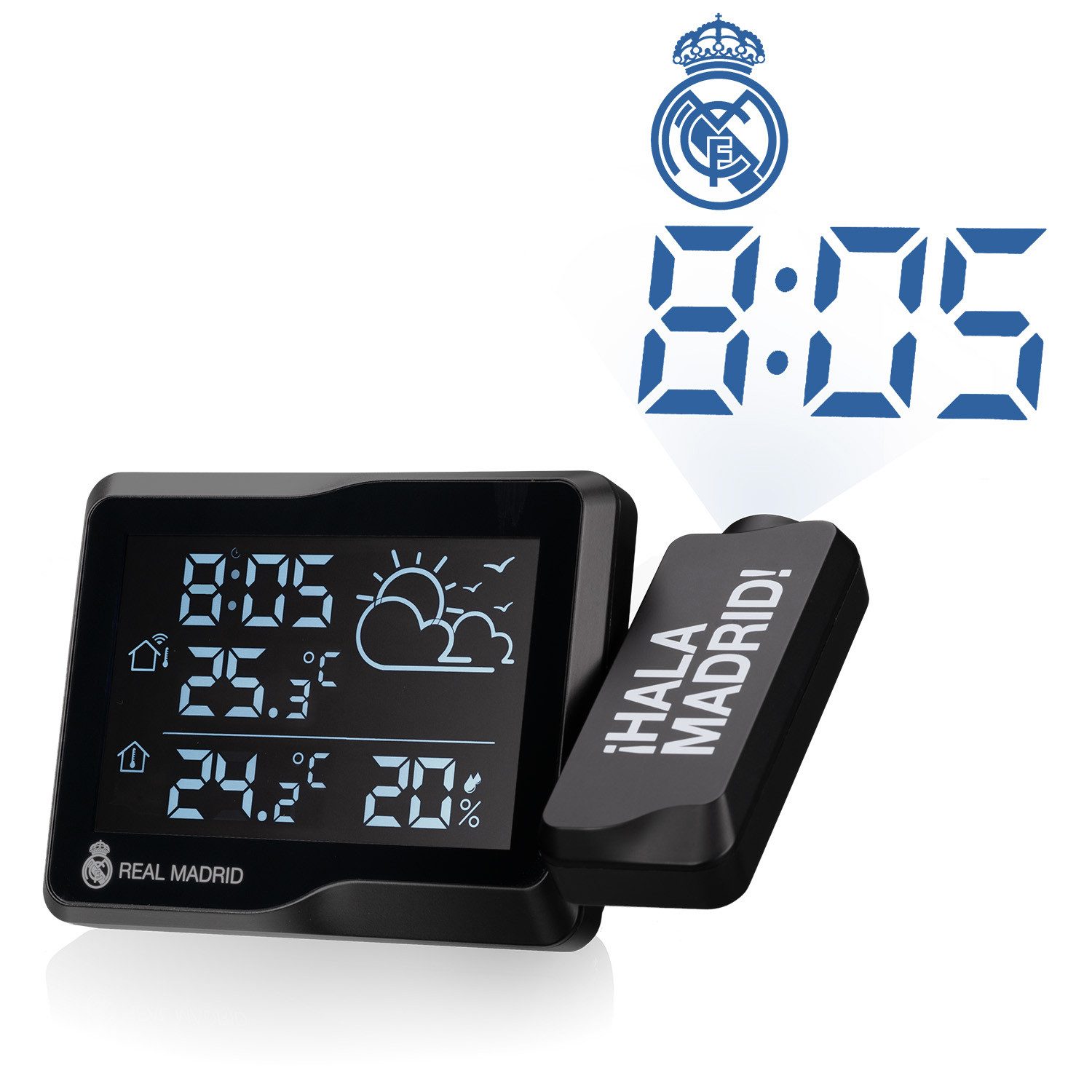 Real Madrid Real Madrid Projektions-Funkwetterstation Wetterstation