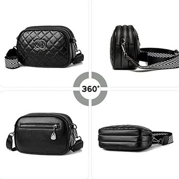 GelldG Schultertasche Crossbody Bag Damen Umhängetasche Kleine mit Breiter Gurt