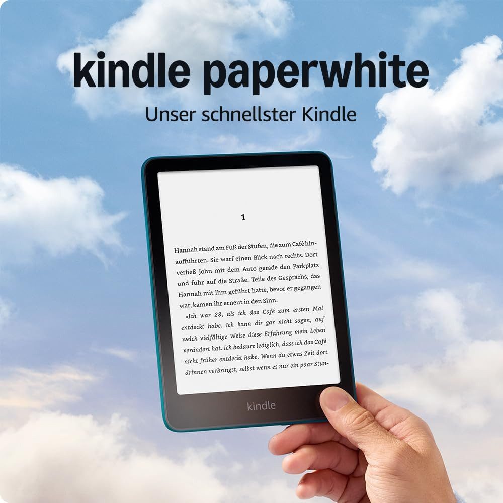 Kindle Paperwhite 16 GB (Neuste Generation) Schwarz 7-Zoll Display E-Book (7", 16 GB, Wochenlange Akkulaufzeit, Schnellster Kindle)