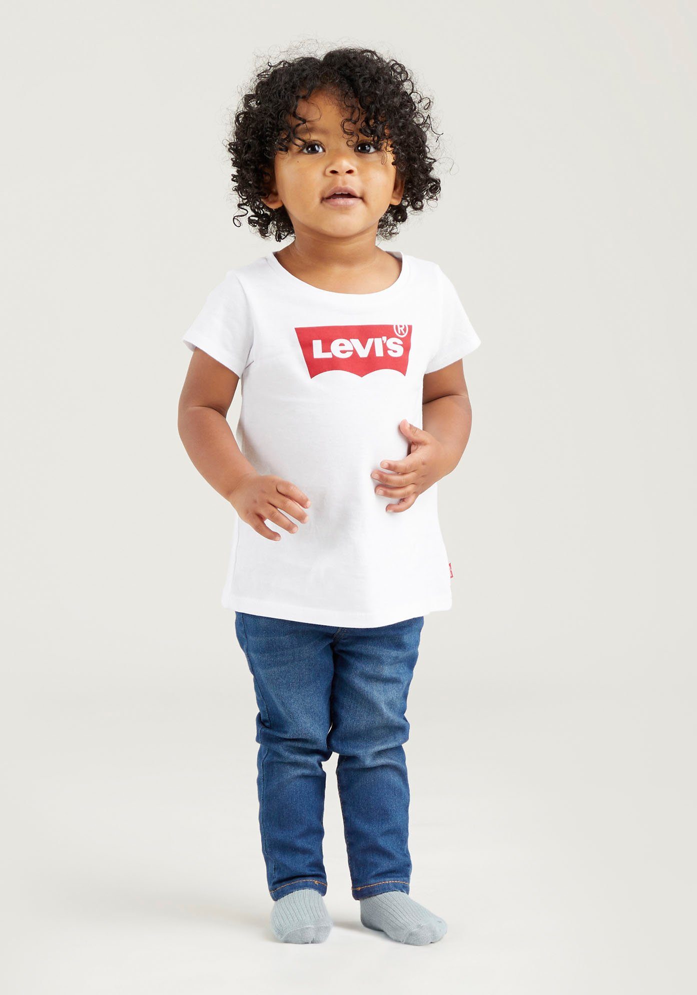 Reichhaltige Vielfalt Levi's® Kids T-Shirt for BABY rot-weiß GIRLS