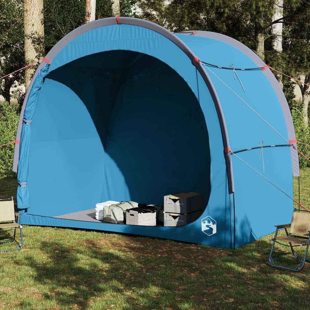 vidaXL Kuppelzelt Beistellzelt Blau Wasserdicht, (1 günstig online kaufen