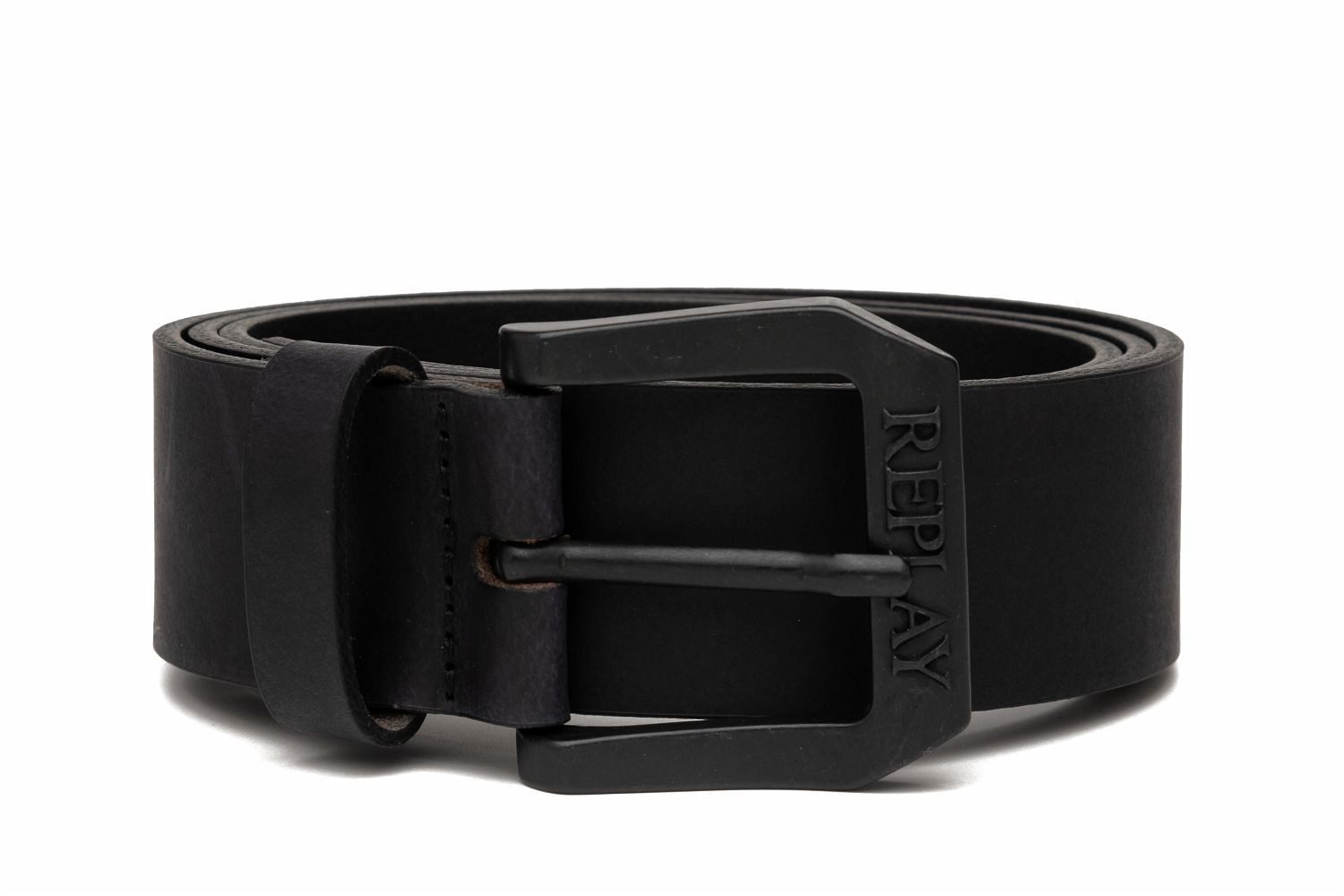 Replay Ledergürtel mit matter Schließe günstig online kaufen