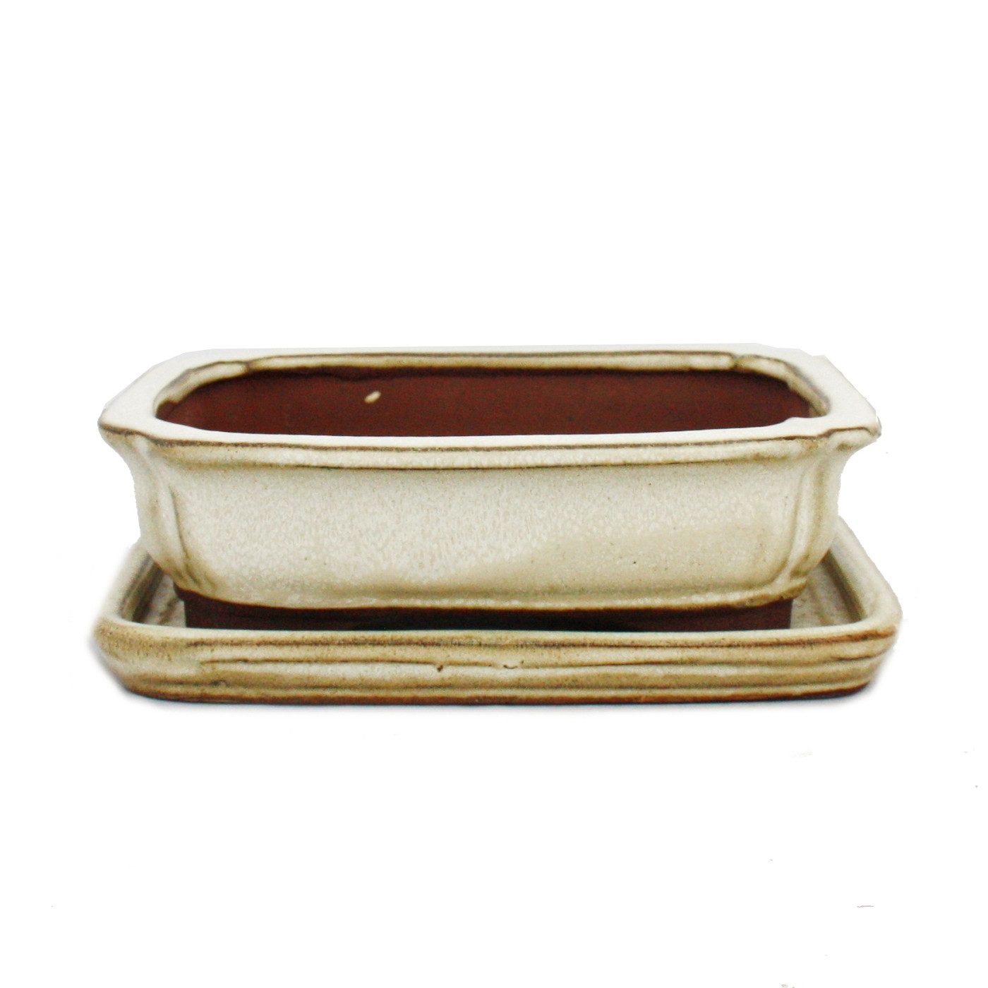 Exotenherz Pflanzschale Bonsai-Schale Unterteller Gr. 2 hellbeige rechteckig G12 L 15,5cm (1 St)