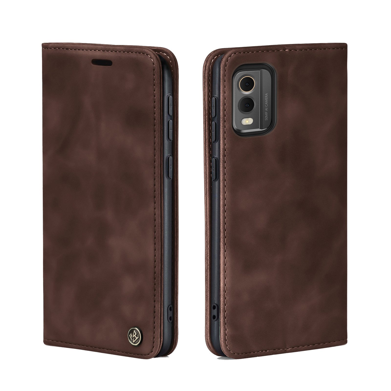 Tec-Expert Handyhülle Tasche Hülle für Nokia C32 6.5 Zoll, 6.5 ", Cover Klapphülle Case mit Kartenfach Fliphülle aufstellbar